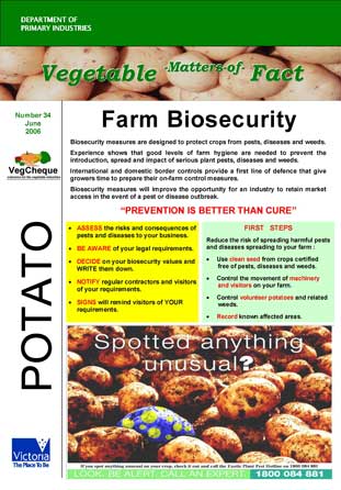 Matters of Facts #34 Farm Biosecurity Jun 2006